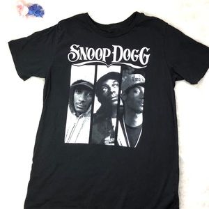 Fierce Broad Tops - Snoop Dogg Black T Shirt Fierce Broad Tops - Snoop Dogg Black T Shirt